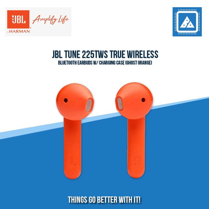 JBL TUNE 225TWS TRUE WIRELESS BLUETOOTH EARBUDS W/ CHARGING CASE (GHOST ORANGE) JBL TUNE 225TWS TRUE WIRELESS BLUETOOTH EARBUDS W/ CHARGING CASE (GHOST ORANGE)